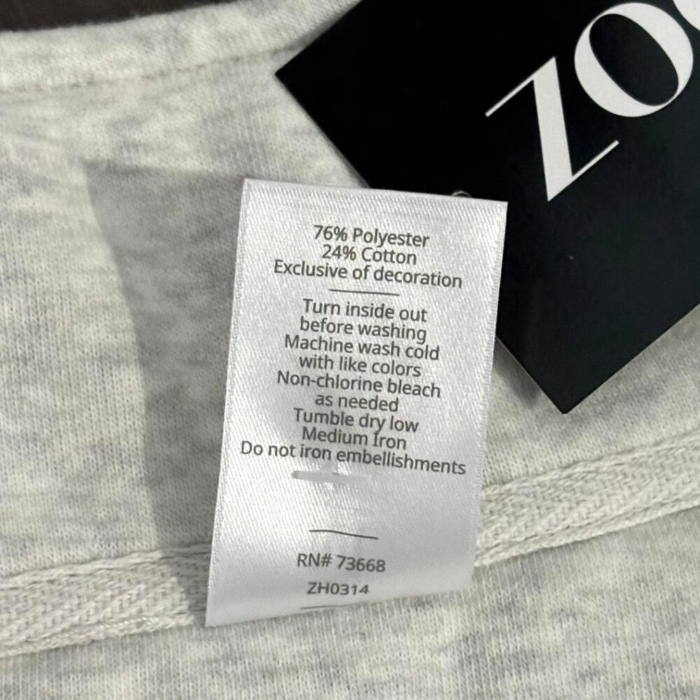 ZooZatz U of Chicago Women's Oatmeal Fleece Sweatshirt Qtr Zip SZ M - Picture 4 of 8